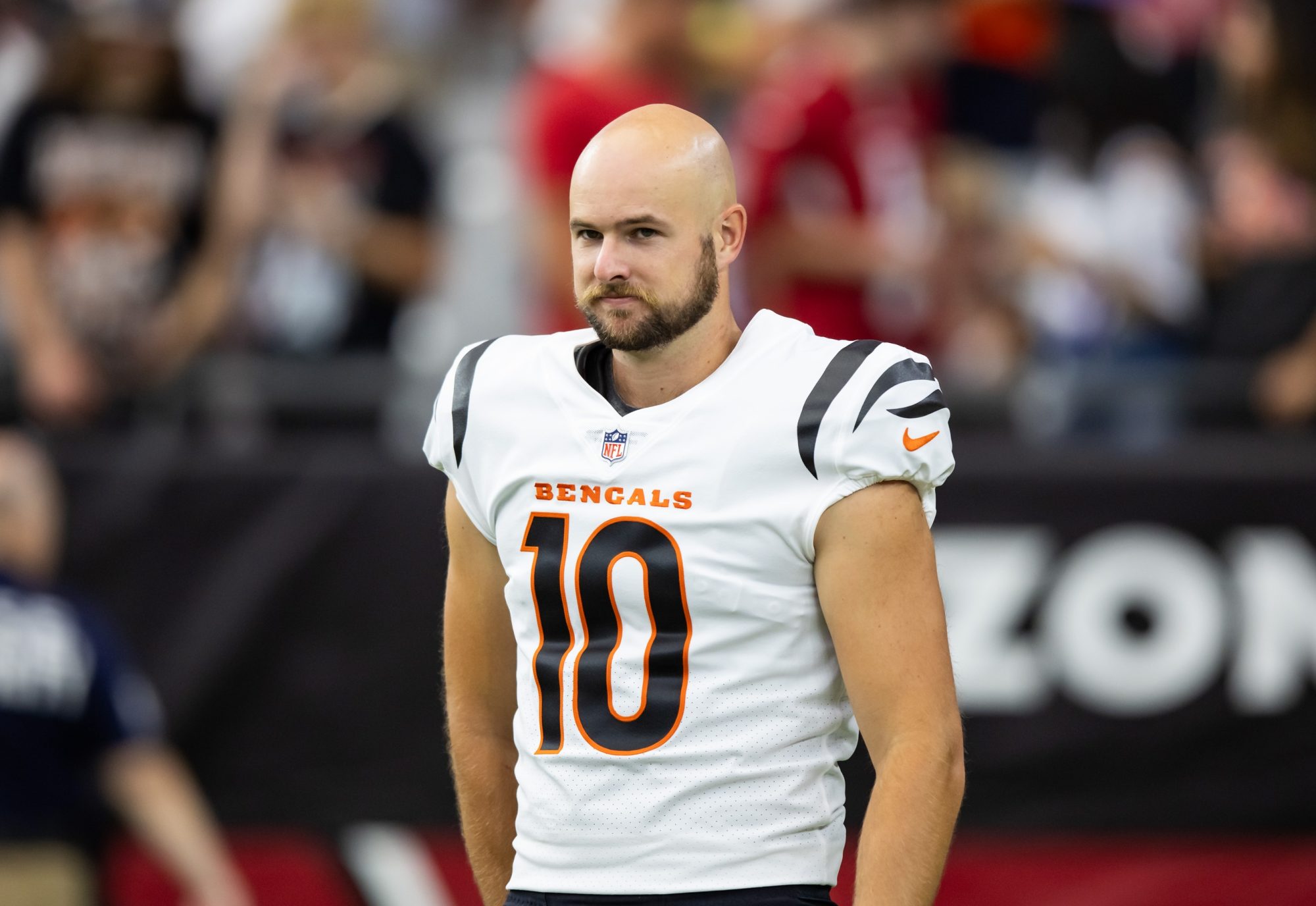 Oct 8, 2023; Glendale, Arizona, USA; Cincinnati Bengals punter Brad Robbins (10) against the Arizona Cardinals at State Farm Stadium.